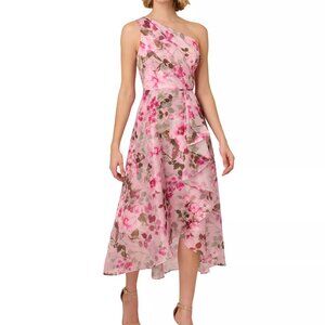 Adrianna Papell - Pink Organza Gown - Size 16 - NWT